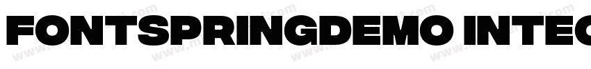 FONTSPRINGDEMO IntegralCFExtraBoldI字体转换